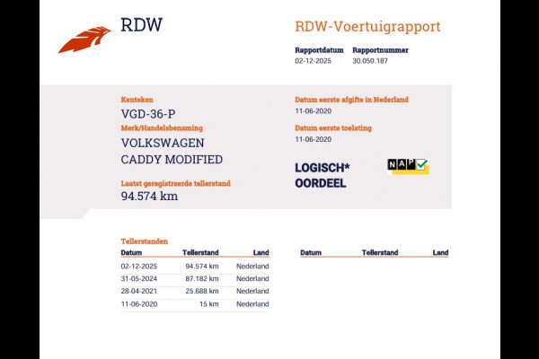 Volkswagen Caddy 1.4 TSI 130 pk Benzine - DSG Automaat - Euro 6 - Navi - Cruise - Airco