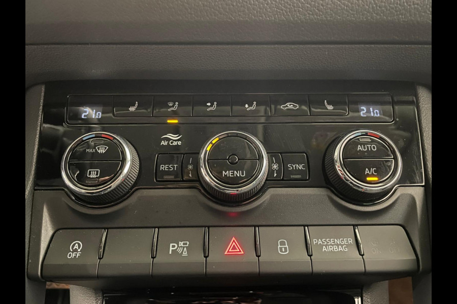 Škoda Kodiaq 1.5 TSI Sportline Business Airco ECC Navi Carplay 19" LM Velgen Leder/Alcantara PDC VA+ 360 Camera Stoelverwarming voor & achter