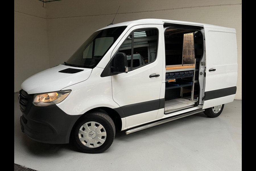 Mercedes-Benz Sprinter SERVICEWAGEN 314 2.2 CDI 140PK euro6 L1H1 Sortimo inrichting, 2xschuifdeur, M-bux, Laadkraan RIJKLAARPRIJS!