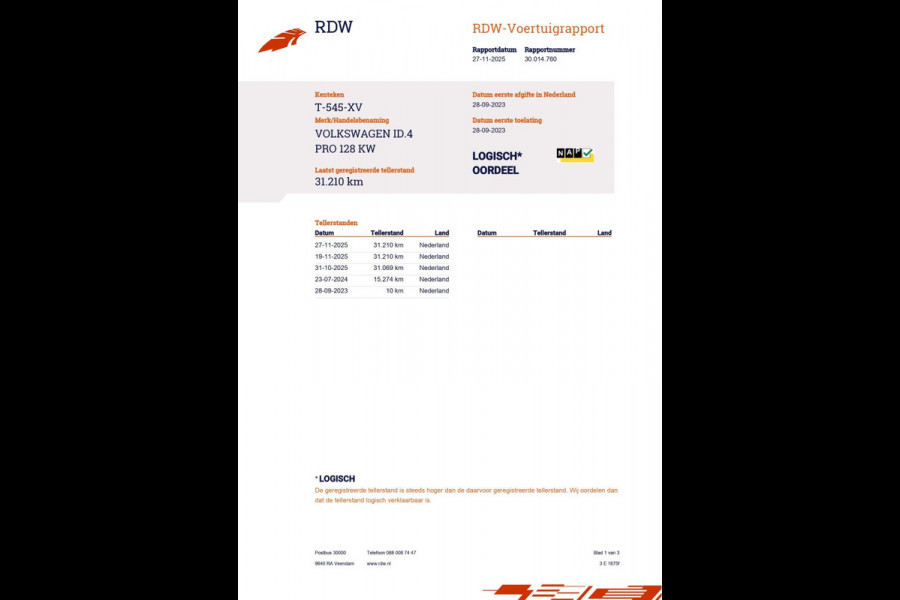 Volkswagen ID.4 Pro 77 kWh|GROTE ACCU|99% SOH|CARPLAY|ANDROID AUTO|CRUISE+CLIMATE CONTROL|NAVIGATIE|NAP|NL-AUTO|INCL. BTW|1e EIG.|