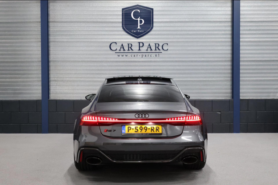 Audi RS7 Sportback 4.0 TFSI quattro 750+PK KERAMISCH/4-WIEL.B/3D B&O/VIRTUAL/SFEER/PANO/22"LMV/360/LINE/ACC/12 MDN GARANTIE!
