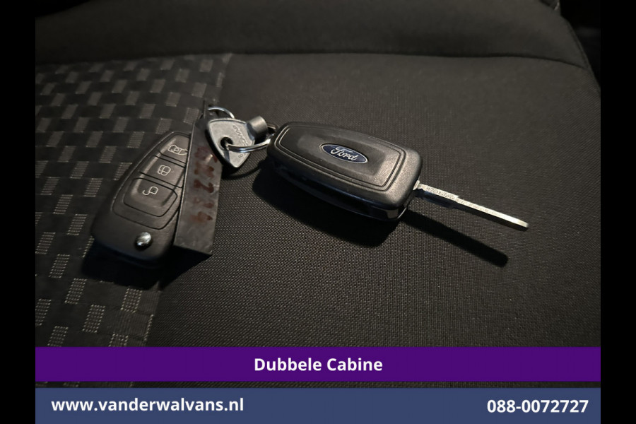 Ford Transit Custom 2.0 TDCI 131pk L2H1 Dubbele Cabine Euro6 Airco | 6-Zits | Navigatie | LED | Apple Carplay | Cruisecontrol Android Auto, Parkeersensoren, Stoelverwarming, Verwarmde voorruit, 2800kg trekvermogen