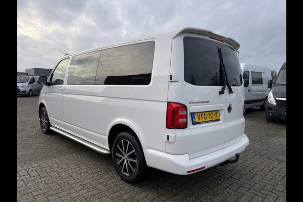 Volkswagen Transporter 2.0 TDI 150pk automaat L2H1 DC 5 persoons Highline / vaste prijs rijklaar € 34.950 ex btw / lease vanaf € 570 / lederen bekleding / adaptive cruise / airco / navigatie / euro 6 / bpm vrij !