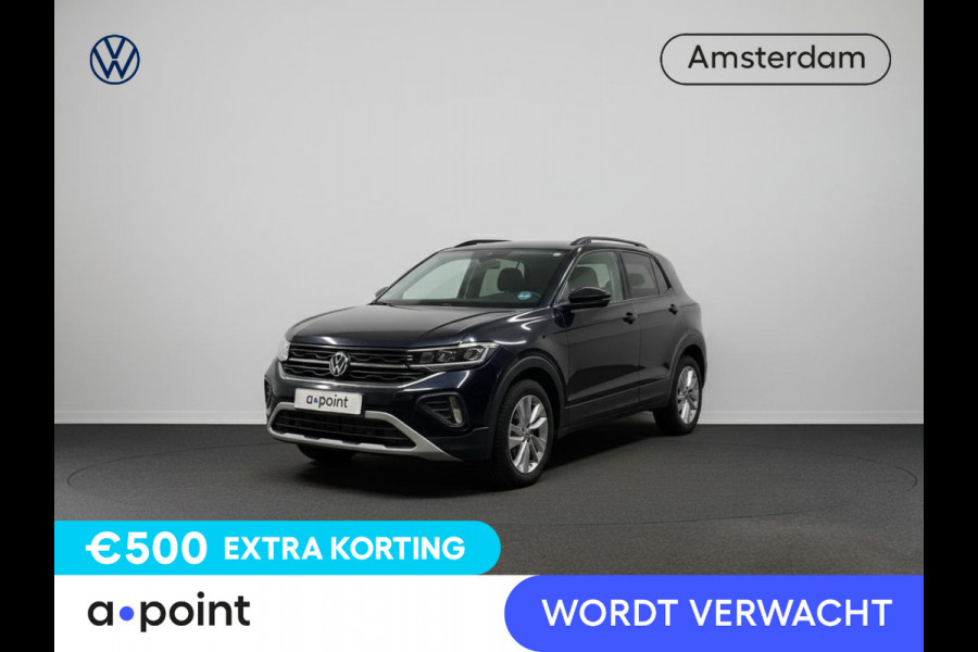 Volkswagen T-Cross 1.0 TSI Life Edition GOAL 116 pk Automaat (DSG) | Navigatie | Trekhaak (afneembaar) | Parkeersensoren (Park assist) | Stoelverwarming |