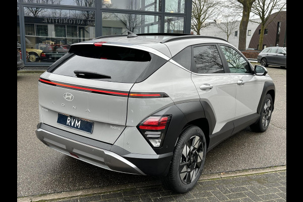 Hyundai Kona 1.6 GDI HEV Premium Sky NIEUWE AUTO MET REGISTRATIE | VOLLE AUTO! | PANO | STOEL VERWARMING + VENTILATIE| STUUR VERWARMING| ACHTERBANK VERWARMD