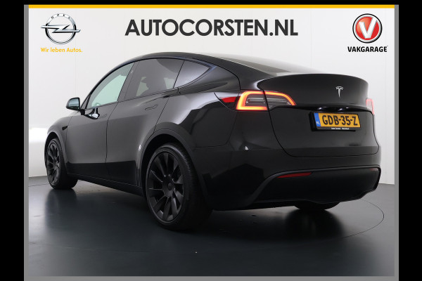 Tesla Model Y RWD LFP-Accu SOH 94% Leder Lmv 20" Warmtepomp Camera's Panormadak Adap.Cruise Navi Ecc Autopilot Stoel+Stuur+Achterbank Verwarming Elek.Achterklep Dodehoek detector Draadloze telefoonlader Origineel Nederlandse Auto Fabrieksgarantie tot 25-6-2028/80.000km en 25-6-2032/160.000 km op de accu en aandrijflijn.  Trekvermogen 1600 kg !