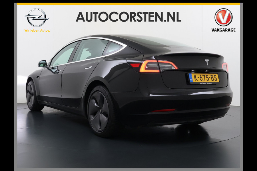 Tesla Model 3 RWD SR+ 325PK Trekhaak Lmv 18" AutoPilot FSD Leder Pano-dak Adaptive-Cruise Camera's Elektr.-Stuur+Stoelen+Spiegels+Geheugen+Eas SOH 92% Navi LED Comfortstoelen ACC DAB Voorverwarmen interieur via App Keyless One-Pedal-Drive 1e Eigenaar Origineel Nederlandse Auto 1.584kg licht!
