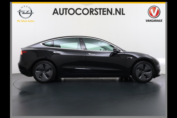 Tesla Model 3 RWD SR+ 325PK Trekhaak Lmv 18" AutoPilot FSD Leder Pano-dak Adaptive-Cruise Camera's Elektr.-Stuur+Stoelen+Spiegels+Geheugen+Eas SOH 92% Navi LED Comfortstoelen ACC DAB Voorverwarmen interieur via App Keyless One-Pedal-Drive 1e Eigenaar Origineel Nederlandse Auto 1.584kg licht!