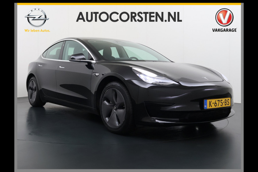 Tesla Model 3 RWD SR+ 325PK Trekhaak Lmv 18" AutoPilot FSD Leder Pano-dak Adaptive-Cruise Camera's Elektr.-Stuur+Stoelen+Spiegels+Geheugen+Eas SOH 92% Navi LED Comfortstoelen ACC DAB Voorverwarmen interieur via App Keyless One-Pedal-Drive 1e Eigenaar Origineel Nederlandse Auto 1.584kg licht!