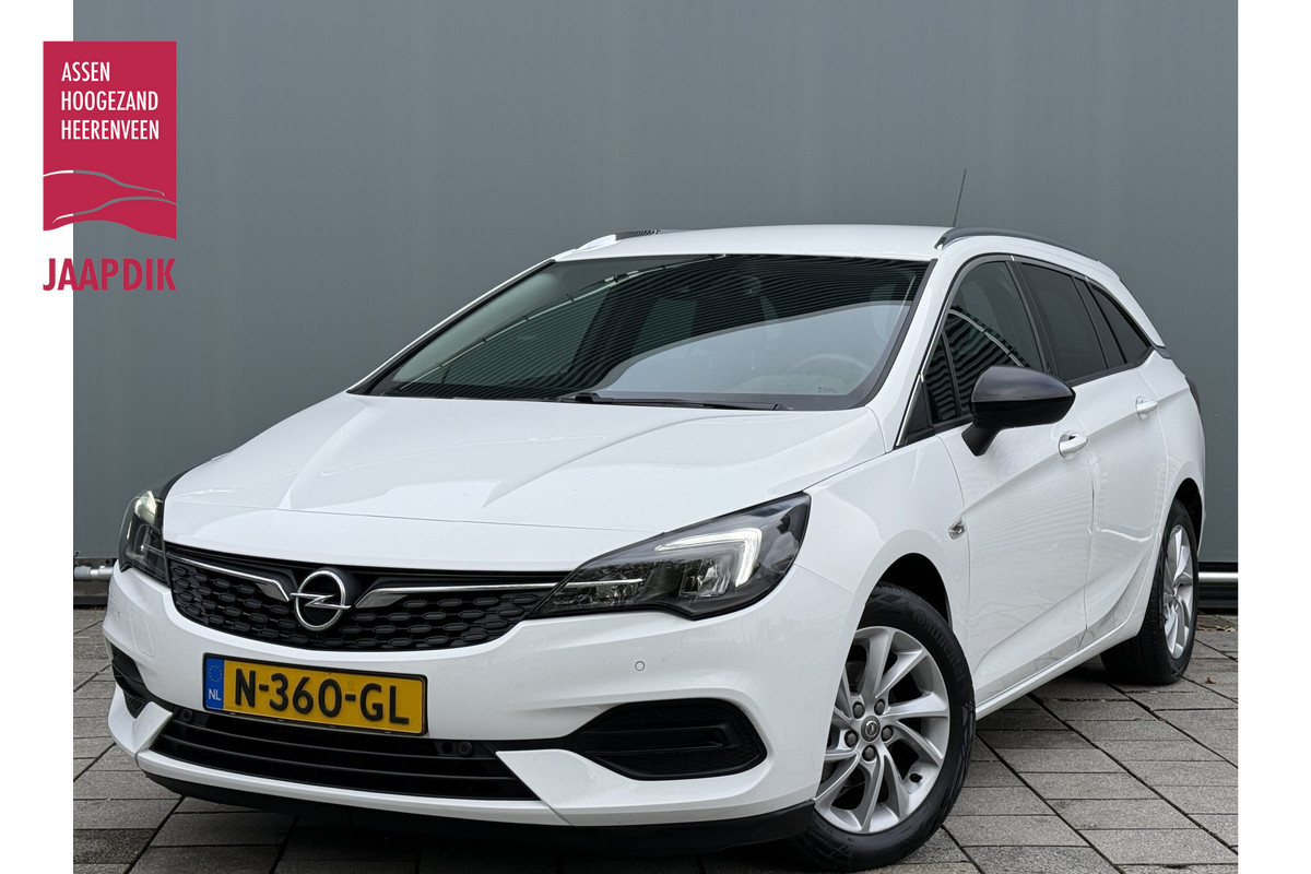 Opel Astra Sports Tourer BWJ 2021 | 1.2T 131PK Bus Elegance | NWE APK | CLIMA | LED | NAVI | CAMERA A | LEDER/STOF | SPORTSTOELEN | CRUISE | CARPLAY