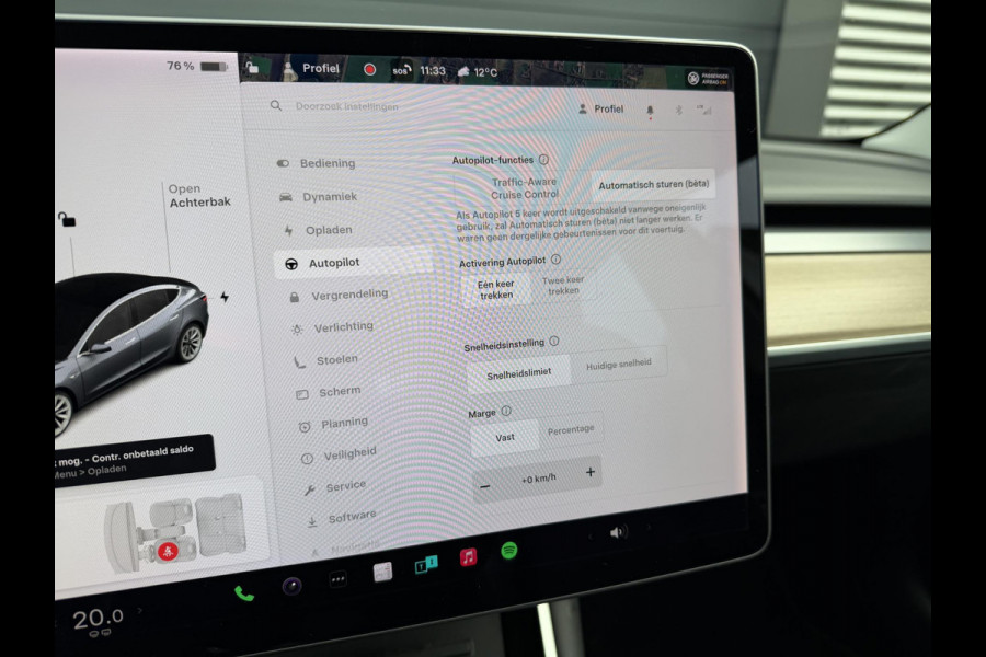 Tesla Model 3 Long Range AWD 75 kWh | Autopilot | Panoramadak | Camera | Lederen Bekleding | 19 Inch Lichtmetalen Velgen |