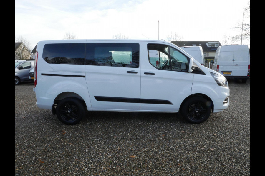 Ford Transit Custom 2.0 TDCI 130PK, L1H1, Dubbel Cabine, Airco, 2 x Schuifdeur