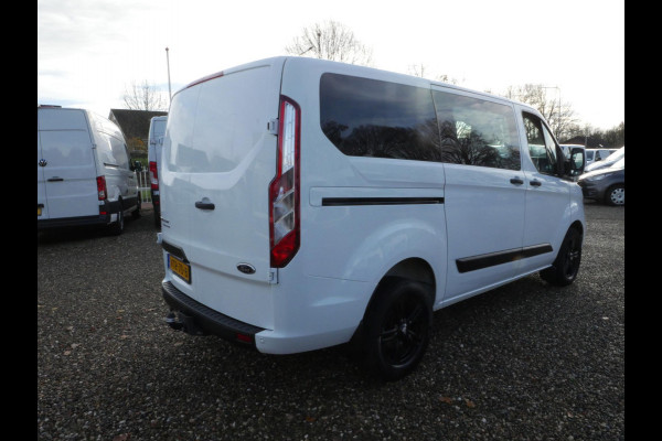 Ford Transit Custom 2.0 TDCI 130PK, L1H1, Dubbel Cabine, Airco, 2 x Schuifdeur