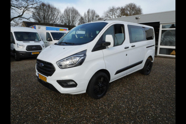 Ford Transit Custom 2.0 TDCI 130PK, L1H1, Dubbel Cabine, Airco, 2 x Schuifdeur