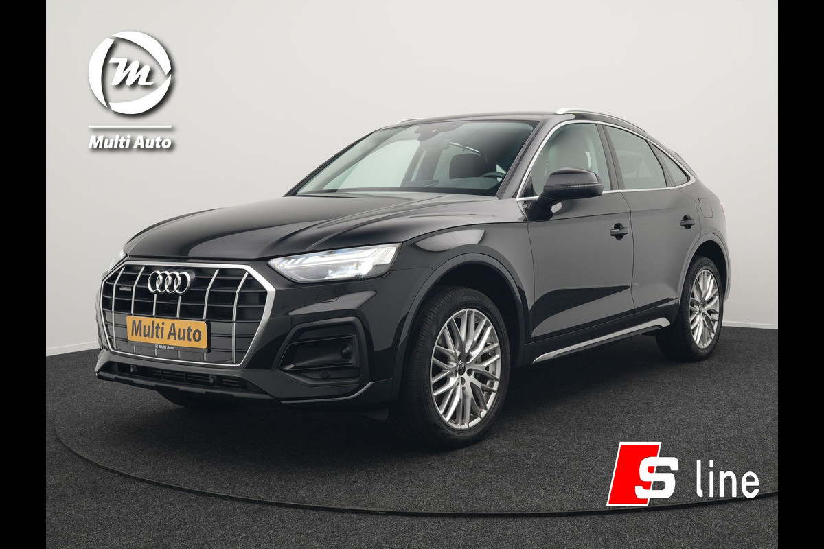 Audi Q5 Sportback 50 TFSI e S Line Plug In Hybrid 299pk Dealer O.H PHEV | Adaptive Cruise | Head Up | Bang & Olufsen | Alcantara Sportstoelen Memory | Keyless | 20"L.M | Camera | Sfeerverlichting |