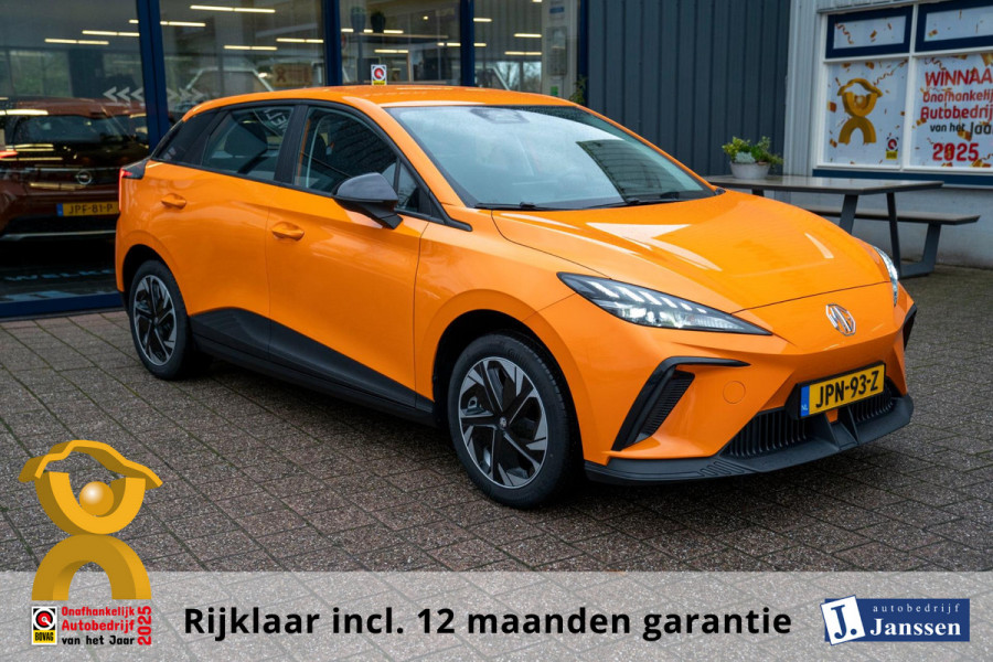 MG Mg4 electric Standard 51 kWh|Prijs rijklaar incl 12 mnd garantie|Ledverlichting Keyless LMV 17"