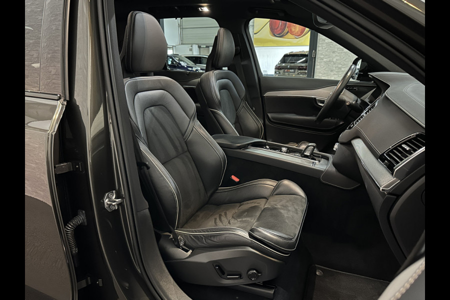 Volvo XC90 T8 AWD R-Design | Pine-Grey! | 360 Camera | ACC | Panorama | Pilot-Assist | Head-Up | Harman-Kardon | Keyless-Entry | 7 Persoons | Trekhaak | 2x Memory | Stoelverwarming V+A | Zwarte-Hemel | Full-LED | Sportstoelen | Stuurverwarming | Standkachel | Black-Line | Zonwering | DAB | 20 inch LM.
