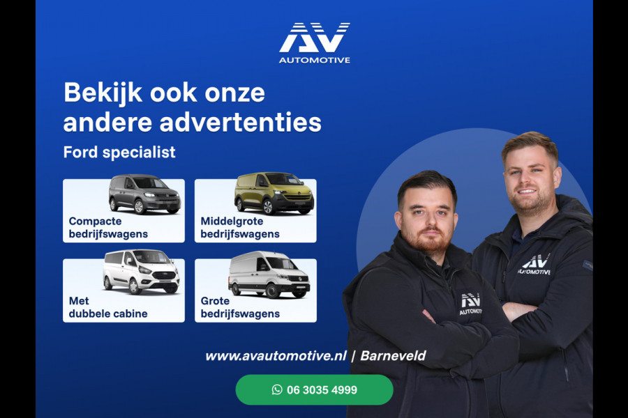 Ford Transit Custom 300 2.0 TDCI L2H1 Sport 170 PK DC | Dubbel Cabine | 360 Camera | Middenconsole | ACC | Blind Spot | Navigatie | Camera | CarPlay Elek. Trekhaak | 5-Zitter | BPM VRIJ | Verlengde fabrieksgarantie tot 11-2029