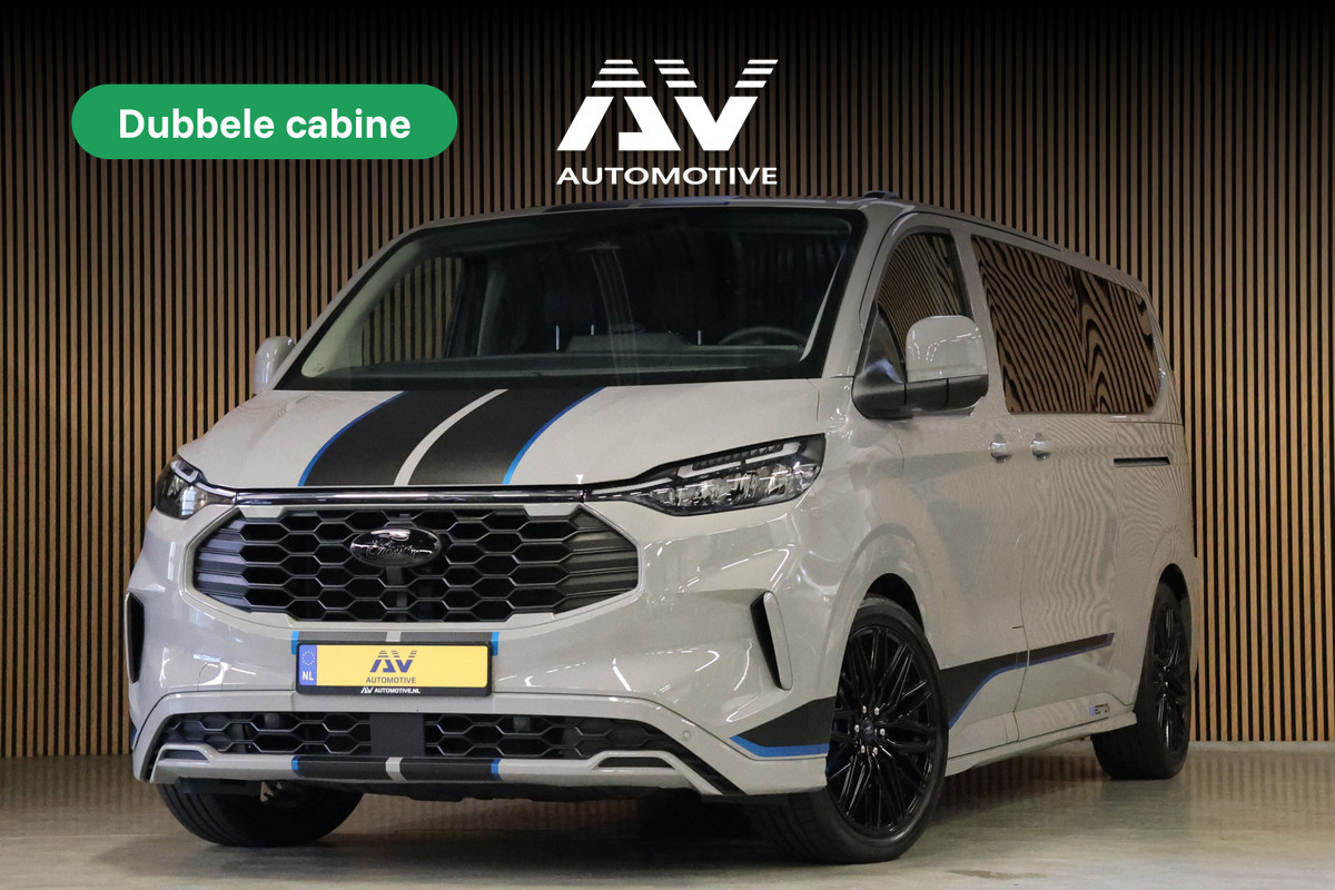 Ford Transit Custom 300 2.0 TDCI L2H1 Sport 170 PK DC | Dubbel Cabine | 360 Camera | ACC | Blind Spot | Navigatie | Camera | CarPlay | Lane Assist | Elek. Trekhaak | 5-Zitter | BPM VRIJ | Verlengde fabrieksgarantie tot 12-2029
