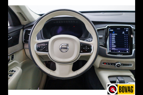 Volvo XC90 2.0 T8 Recharge AWD Ultimate Bright 456 PK Long range | 7 persoons! | Pano | Leer | Headup | All-season Harman Kardon, Stoel-, stuur- & achterbankverw, Elec. voorstoelen met geheugen, Pilot assist, 360 Camera