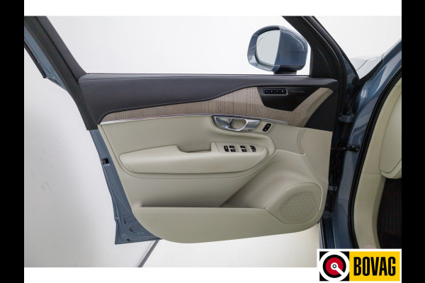 Volvo XC90 2.0 T8 Recharge AWD Ultimate Bright 456 PK Long range | 7 persoons! | Pano | Leer | Headup | All-season Harman Kardon, Stoel-, stuur- & achterbankverw, Elec. voorstoelen met geheugen, Pilot assist, 360 Camera