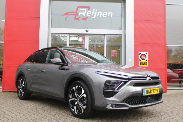 Citroën C5 X 1.6 Plug-in Hybrid 225PK MAX | PANORAMISCH SCHUIF / KANTELDAK | ELEKTRISCHE VOORSTOELEN MET GEHEUGEN | VOORSTOEL VENTILATIE | VOORSTOEL VERWARMING | VOORSTOELEN MET MASSAGE FUNCTIE | LEDEREN BEKLEDING | STUUR VERWARMING | DRAADLOOS APPLE CARPLAY / ANDROID AUTO | 360° CAMERA | KEYLESS ENTRY / START | 19"LICHTMETALEN VELGEN | ELEKTRISCH BEDIENBARE ACHTERKLEP MET HANDSFREE FUNCTIE | HEADUP DISPLAY | NAVIGATIE | ADAPTIVE CRUISE CONTROL |