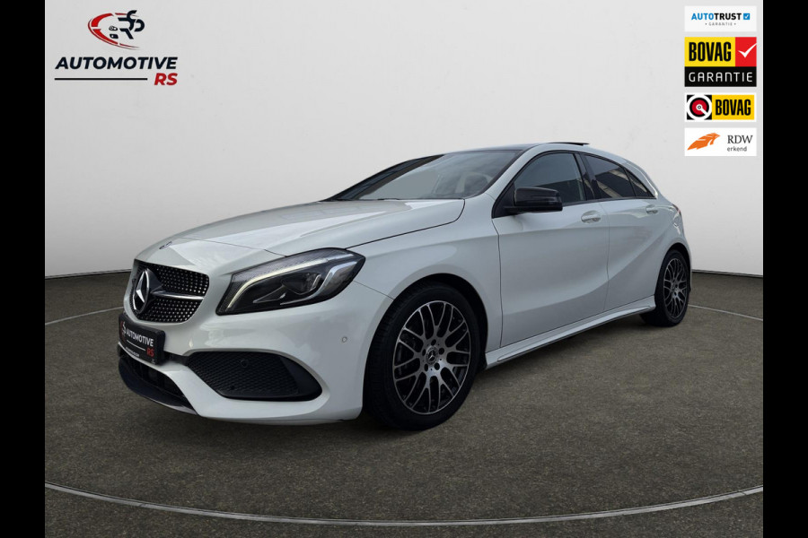 Mercedes-Benz A-Klasse 180 AMG-Line Pano Sportstoelen Led Navi Camera Parkeersensor V+A Cruise Control Sfeerverlichting