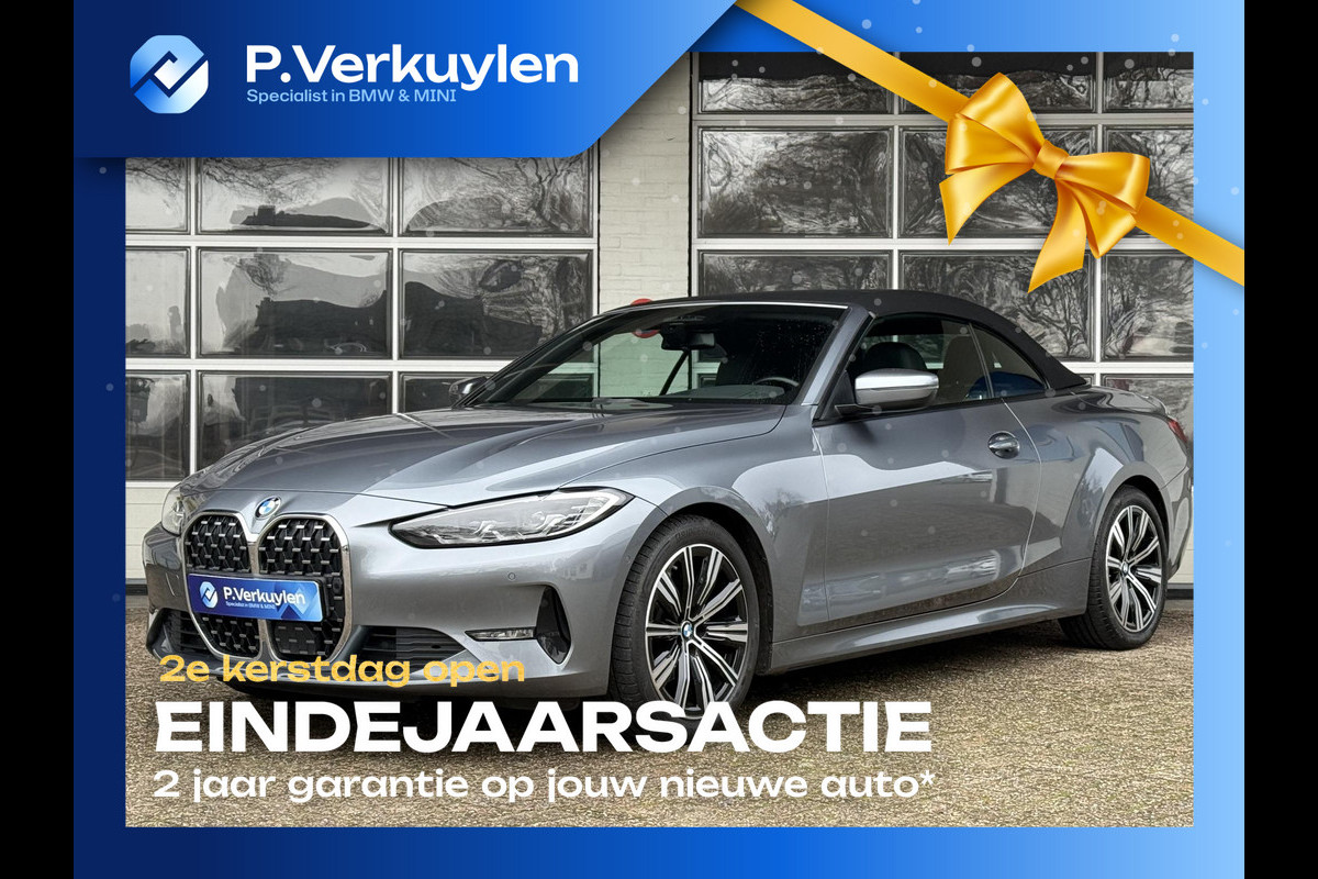 BMW 4 Serie Cabrio 420i High Executive | NEKVERWARMING | DRIVING ASS. PROFF. | HEAD UP | KEYLESS ENTRY |
