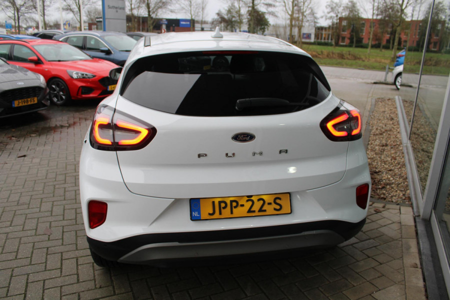 Ford Puma 1.0 EcoBoost 125 PK Hybrid Titanium X | Winterpack | Adaptieve Cruise Control | Massagestoelen | Electrische Achterklep | Camera | Climate Control | Navigatie | PDC V+A | BLIS
