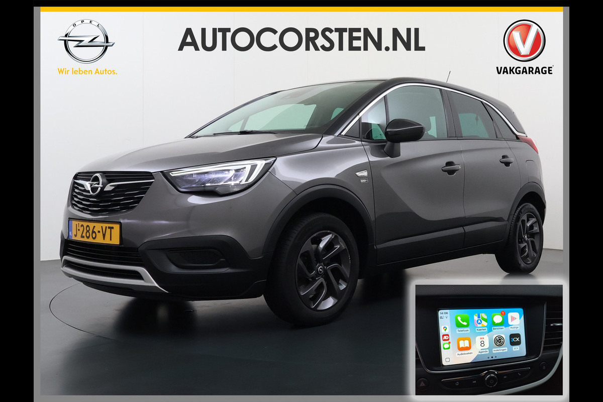 Opel Crossland X 1.2T 111PK Edition 2020 Apple Carplay Android Auto Navi* Airco LED-v+a Cruise Control Regen-Lichtsensor Edition 2020 Lane Assist Lmv Privacy Glas Two-tone Lak Isofix Distributie-riem bij 76.000 vervangen! 1e Eigenaar Origineel Nederlandse Auto