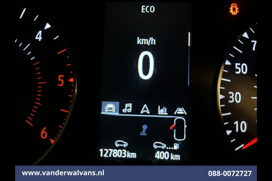 Renault Trafic 2.0 dCi 131pk L2H1 Euro6 Airco | Navigatie | LED | Cruisecontrol | 2500kg Trekhaak Parkeersensoren, Bijrijdersbank