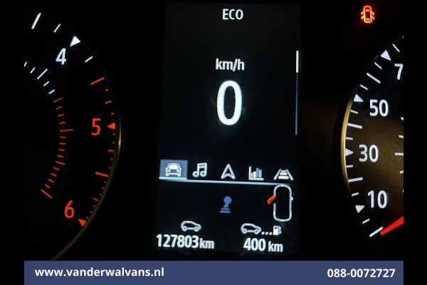 Renault Trafic 2.0 dCi 131pk L2H1 Euro6 Airco | Navigatie | LED | Cruisecontrol | 2500kg Trekhaak Parkeersensoren, Bijrijdersbank