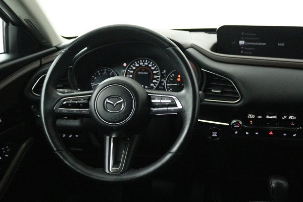 Mazda CX-30 2.0 e-SkyActiv-X M Hybrid Luxury (STOEL/STUUR VERWARMING, TREKHAAK, ELEKTR STOELEN, ACHTERUITRIJCAMERA)