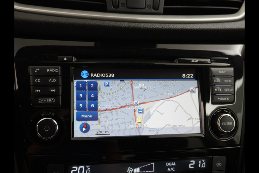 Nissan QASHQAI DIG-T 116PK AUT. Pano-Dak Leer+Elektr.+Verwarmd 360°Camera Automaat Navi TrekhaakPdc Tekna Lmv Led Stoelverwarming Bluetooth Isofix Origineel Nederlandse Auto