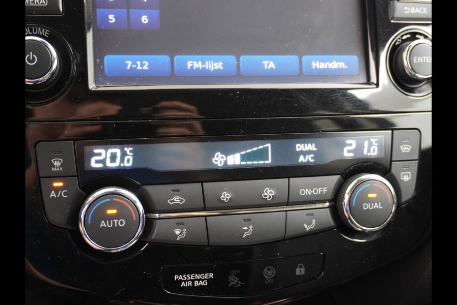 Nissan QASHQAI DIG-T 116PK AUT. Pano-Dak Leer+Elektr.+Verwarmd 360°Camera Automaat Navi TrekhaakPdc Tekna Lmv Led Stoelverwarming Bluetooth Isofix Origineel Nederlandse Auto