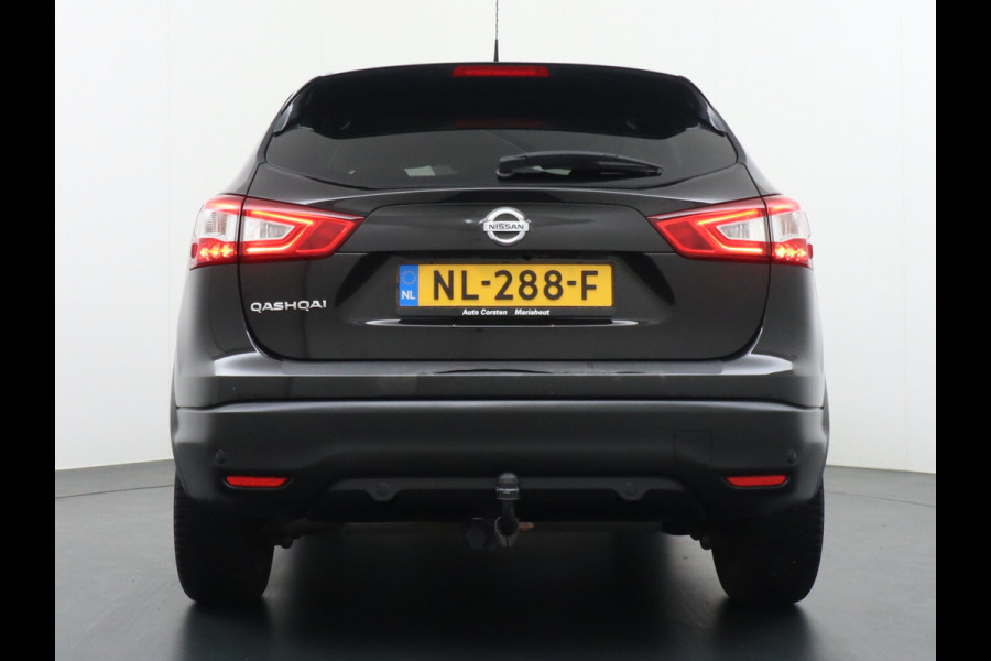 Nissan QASHQAI DIG-T 116PK AUT. Pano-Dak Leer+Elektr.+Verwarmd 360°Camera Automaat Navi TrekhaakPdc Tekna Lmv Led Stoelverwarming Bluetooth Isofix Origineel Nederlandse Auto
