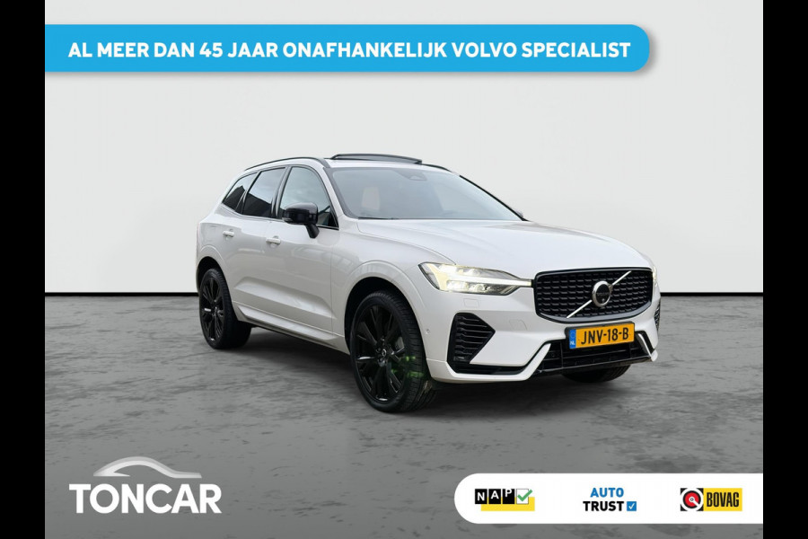Volvo XC60 2.0 T8 Plug-in hybrid Plus Black Edition 455PK Long Range | Skyroof | FOUR-C | 21" | Stoel- stuurverwaming | 360 Camera