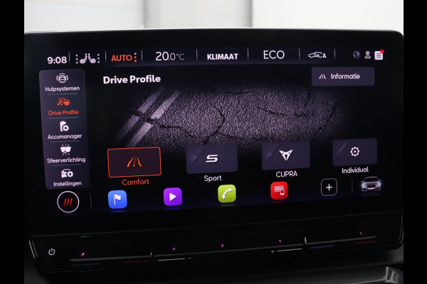 CUPRA Leon 1.4 eHybrid VZ | 245pk | Stoelverwarming | Carplay | Camera | Sfeerverlichting | Navigatie | Adaptive cruise | Keyless | Sportstoelen | 19'' | Full LED | Stuurverwarming | PHEV | Plug In