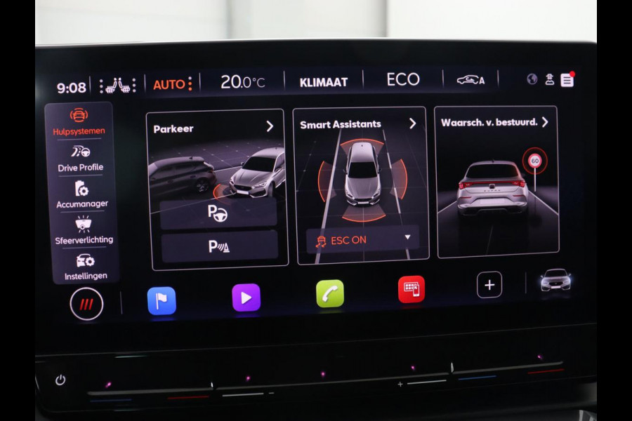 CUPRA Leon 1.4 eHybrid VZ | 245pk | Stoelverwarming | Carplay | Camera | Sfeerverlichting | Navigatie | Adaptive cruise | Keyless | Sportstoelen | 19'' | Full LED | Stuurverwarming | PHEV | Plug In