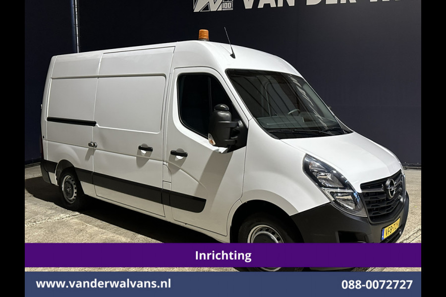 Opel Movano 2.3 Turbo 150pk L2H2 Inrichting Euro6 Airco | Navigatie | LED | Cruisecontrol | 2500kg Trekhaak Parkeersensoren, Bijrijdersbank