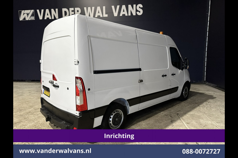 Opel Movano 2.3 Turbo 150pk L2H2 Inrichting Euro6 Airco | Navigatie | LED | Cruisecontrol | 2500kg Trekhaak Parkeersensoren, Bijrijdersbank