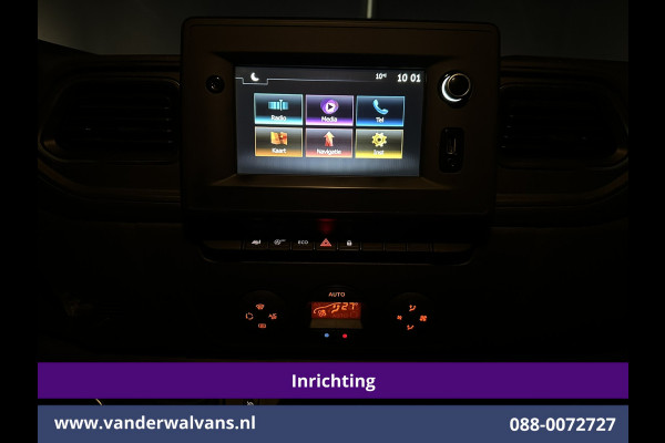 Opel Movano 2.3 Turbo 150pk L2H2 Inrichting Euro6 Airco | Navigatie | LED | Cruisecontrol | 2500kg Trekhaak Parkeersensoren, Bijrijdersbank