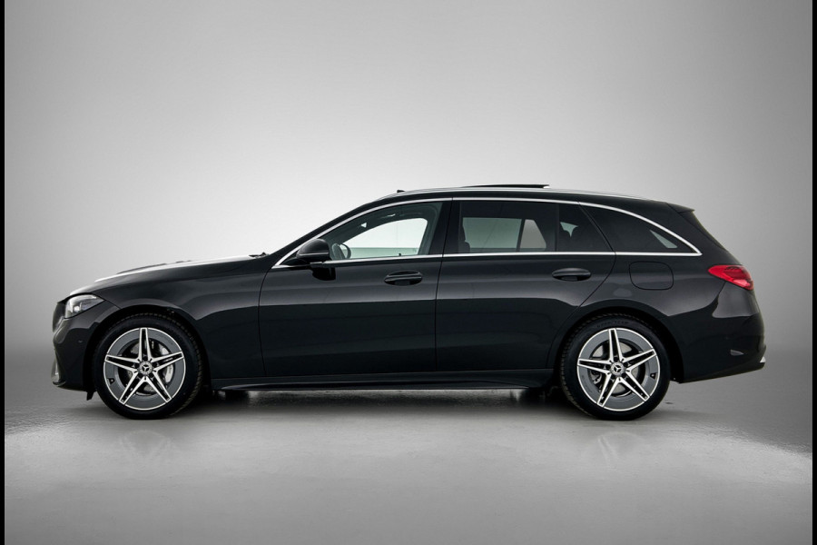 Mercedes-Benz C-Klasse Estate 300 e AMG Plug-In Hybride AMG Line | Trekhaak | Panorama Schuif-Kanteldak | Digital Licht | Rijassistentiepakket Plus incl. PRE-SAFE Inclusief 24 maanden MB Certified garantie voor Europa.