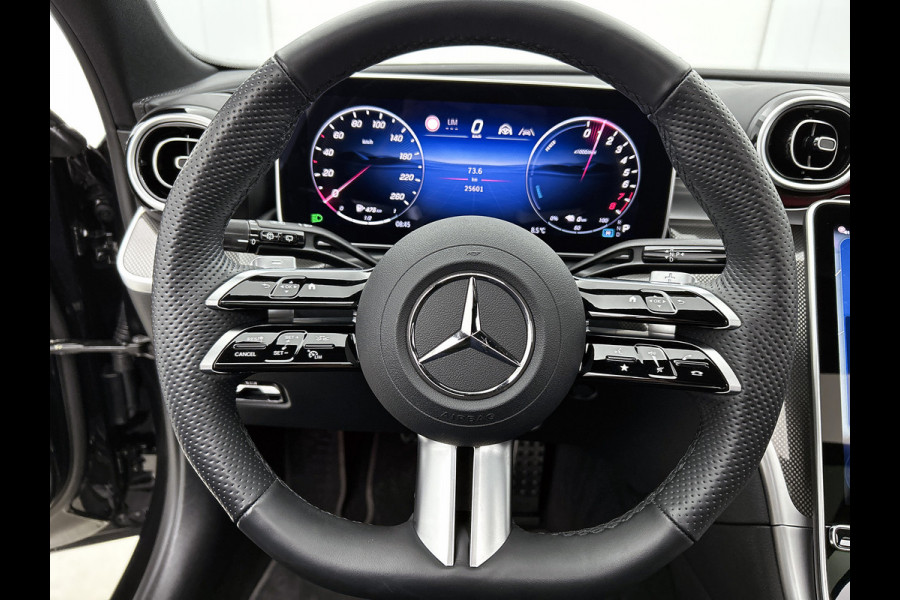 Mercedes-Benz C-Klasse Estate 300 e AMG Plug-In Hybride AMG Line | Trekhaak | Panorama Schuif-Kanteldak | Digital Licht | Rijassistentiepakket Plus incl. PRE-SAFE Inclusief 24 maanden MB Certified garantie voor Europa.