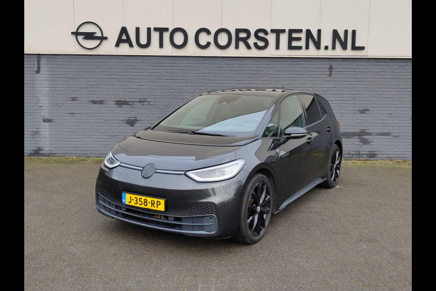 Volkswagen ID.3 First Max 58kWh Pano-dak Adap.Cruise Apple Carplay Android Camera PDC Ergo Active-Stoel Navi-Pro Ecc Stoel-Stuurverwarming Elek.Stoelen Lmv Privacy Glas Keyless Advanced Led-Achterlicht dynamisch Matrix Led Origineel Nederlandse Auto Zeer compleet Nieuwprijs €49.176,-