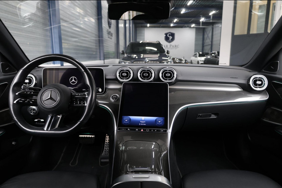 Mercedes-Benz C-Klasse 200 AMG Line BTW/LED/VIRTUAL/SFEER/PANORAMADAK/LEER+S.VERWARMING+MEMORY/CAM/LINE/ACC/ECC/12 MDN GARANTIE!