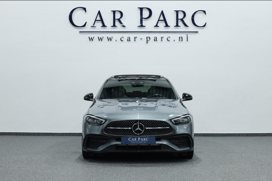 Mercedes-Benz C-Klasse 200 AMG Line BTW/LED/VIRTUAL/SFEER/PANORAMADAK/LEER+S.VERWARMING+MEMORY/CAM/LINE/ACC/ECC/12 MDN GARANTIE!