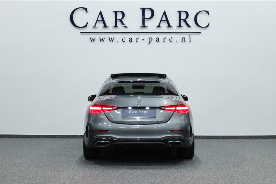 Mercedes-Benz C-Klasse 200 AMG Line BTW/LED/VIRTUAL/SFEER/PANORAMADAK/LEER+S.VERWARMING+MEMORY/CAM/LINE/ACC/ECC/12 MDN GARANTIE!