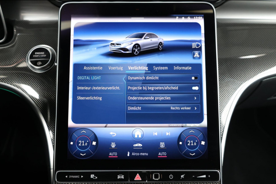 Mercedes-Benz C-Klasse 200 AMG Line BTW/LED/VIRTUAL/SFEER/PANORAMADAK/LEER+S.VERWARMING+MEMORY/CAM/LINE/ACC/ECC/12 MDN GARANTIE!