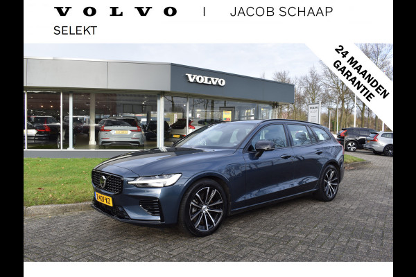 Volvo V60 T6 AWD 350PK Plug-in Hybrid Plus Dark | Trekhaak | H&K | 360 Camera| BLIS | ACC | Leder | Stuurverwarming